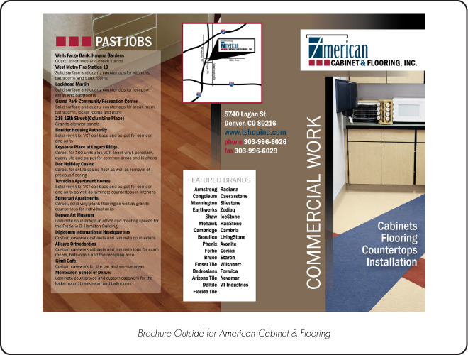 American Cabinet & Flooring Brochure Outside